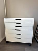 Witte Ladekast Alex - Ikea, Huis en Inrichting, Ophalen, 5 laden of meer, 50 tot 100 cm, Zo goed als nieuw
