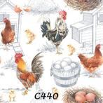 Servetten decoupage/bullet journal – Kippen C440, Verzenden, Nieuw, Materiaal