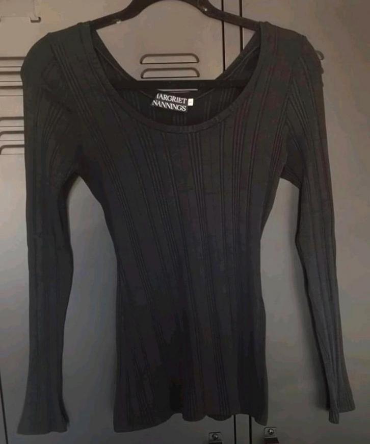 Magriet Nannings top ZGAN maat 36 / S, Kleding | Dames, Truien en Vesten, Zo goed als nieuw, Maat 36 (S), Zwart, Ophalen of Verzenden