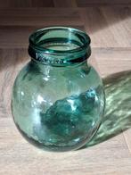 Vintage Viresa Glazen Pot, Ophalen of Verzenden, Minder dan 50 cm, Groen, Glas