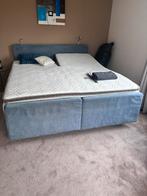 Eastborn Elektrisch verstelbare boxspring 180x210, Huis en Inrichting, Ophalen, Verstelbaar, 90 cm, Blauw