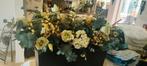 Zwarte stenen bak met kunst bloemen, Huis en Inrichting, Woonaccessoires | Kunstplanten en Kunstbloemen, Ophalen, Zo goed als nieuw