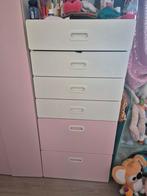 Småstad Ladekast - Wit & Roze - 130x60x50 cm, Kinderen en Baby's, Kinderkamer | Commodes en Kasten, Ophalen, 50 tot 70 cm, Nieuw