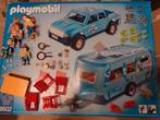 Playmobil 9502 pick-up +caravan compleet, Kinderen en Baby's, Speelgoed | Playmobil, Complete set, Ophalen of Verzenden, Zo goed als nieuw