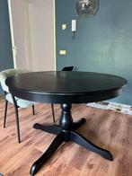 Eettafel Ingtrop zwart, Huis en Inrichting, Tafels | Eettafels, Ophalen, 50 tot 100 cm, Zo goed als nieuw, Vijf personen of meer