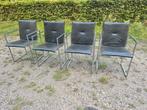 4 x Arco Frame zwart leder (voor refurbish), Huis en Inrichting, Ophalen, Gebruikt, Zwart, Design