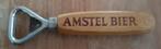 ** Houten vintage Amstel Bier / Beer flesopener - IGST **, Verzamelen, Biermerken, Gebruikt, Ophalen of Verzenden, Amstel, Flesopener