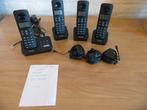 Philips D215 Quattro Dect telefoonset, Telecommunicatie, Vaste telefoons | Handsets en Draadloos, Gebruikt, 4 handsets of meer