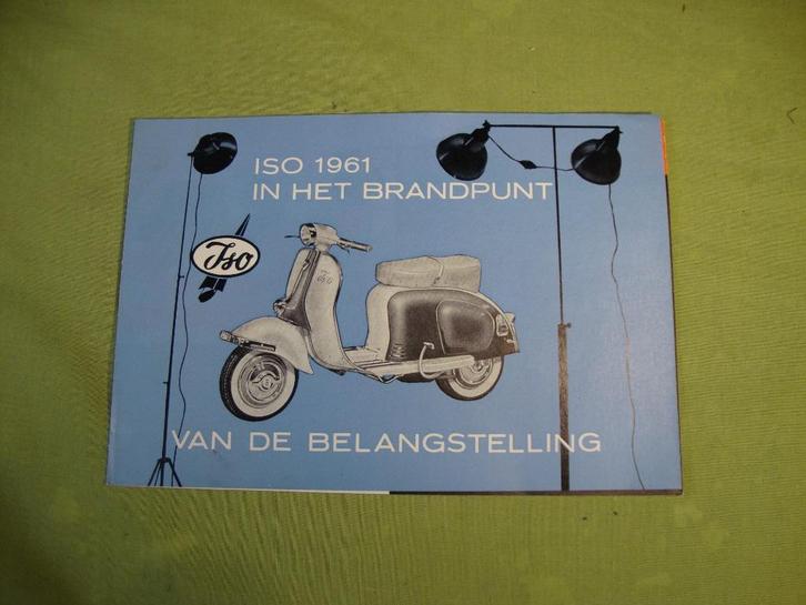 ISO SCOOTER 1961 FOLDER, Fietsen en Brommers, Handleidingen en Instructieboekjes, Zo goed als nieuw, Verzenden