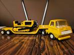 Vintage Mini Tonka Truck met Dieplader en Bulldozer, Ophalen of Verzenden, Gebruikt, Bus of Vrachtwagen