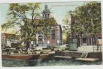Amsterdam Bickersplein Eilandskerk dekschuiten tonnen # 1908, Verzenden, Voor 1920, Gelopen, Noord-Holland