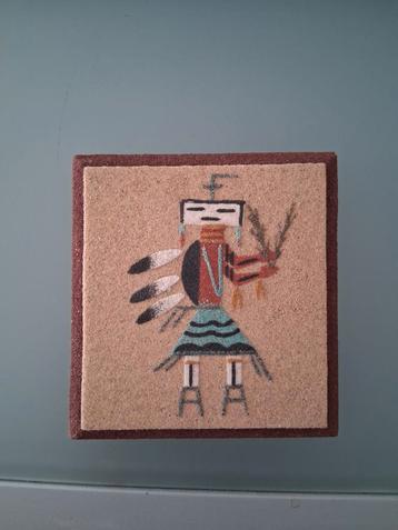 Zandkunstwerk Native American beschikbaar voor biedingen