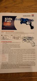 KidsTag Lasergame set - 4 Laserguns Zwart/Blauw + 4 Vesten, Ophalen