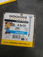 Woodies Schroeven 4x30 - Nieuw!, Ophalen of Verzenden, Nieuw, Minder dan 50 mm, Schroeven