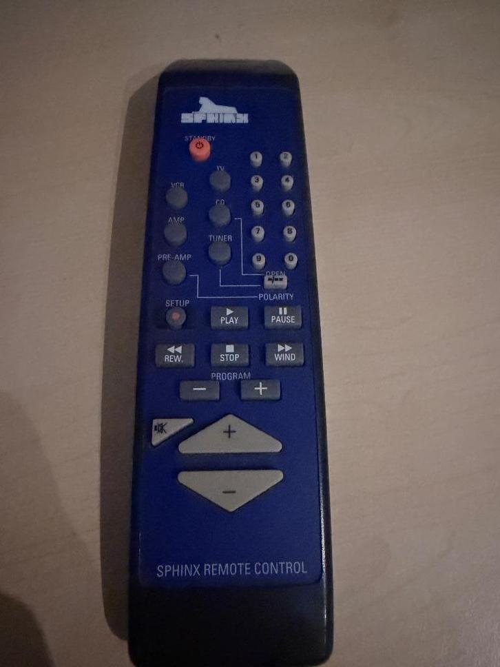 Sphinx Project remote/afstandbediening RC 6681/01 SCHAARS, Audio, Tv en Foto, Afstandsbedieningen, Zo goed als nieuw, Origineel
