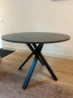 Eettafel Ikea MARIEDAMM zwart/marmer, Huis en Inrichting, Ophalen, Zo goed als nieuw, Rond, 100 tot 150 cm