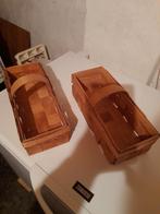 2 Houten Aardbeienmandjes, Huis en Inrichting, Ophalen, Gebruikt, Mand, Rechthoekig
