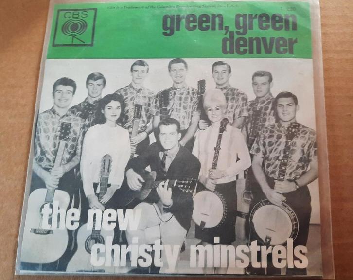 the new christy minstrels - green green - denver, Cd's en Dvd's, Vinyl | Pop, Zo goed als nieuw, 1980 tot 2000, 12 inch, Verzenden