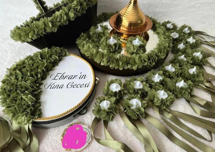 Kina set, Sieraden, Tassen en Uiterlijk, Broches, Nieuw, Overige materialen, Groen, Ophalen of Verzenden