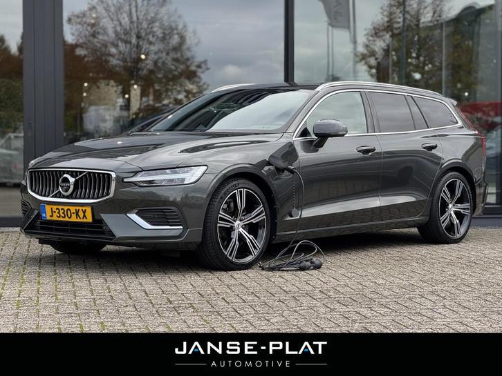 Volvo V60 2.0 T8 Recharge AWD Inscription | Trekhaak | Leder, Auto's, Volvo, Bedrijf, Te koop, V60, 360° camera, 4x4, ABS, Adaptive Cruise Control