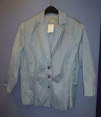 Ambiente licht blauw metallic blazer met studs 42 L nr 30748