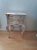 Barok nachtkastje zilver, Queen Ann 2x, Ophalen