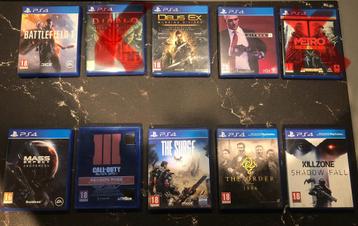 Diverse PS4 spelletjes beschikbaar voor biedingen