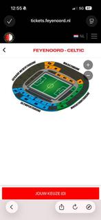 Kaartje feyenoord celtic vak pp, Tickets en Kaartjes, Eén persoon