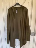 asymmetrisch legergroen lang vest met capuchon maat XL, The Sting, Maat 46/48 (XL) of groter, Ophalen of Verzenden, Zo goed als nieuw