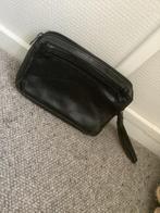 Zwart leren polstasje - handig voor vakantie! -, Overige merken, Gebruikt, Zwart, Ophalen of Verzenden