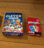 spelletjes: Clever junior en Pim Pam Pet, Hobby en Vrije tijd, Gezelschapsspellen | Bordspellen, Ophalen of Verzenden, Zo goed als nieuw