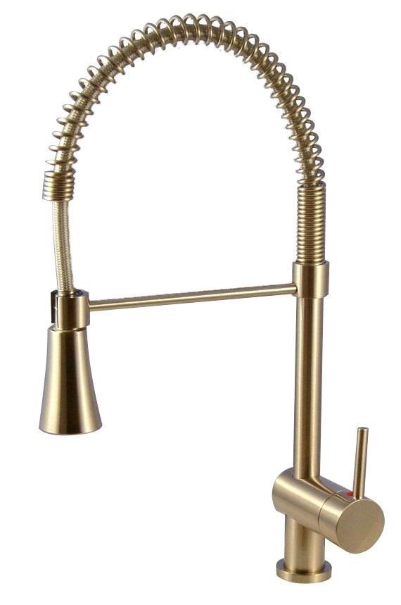 Keukenkraan met handdouche Palermo, geborsteld edelstaal, Huis en Inrichting, Keuken | Keukenbenodigdheden, Nieuw, Verzenden