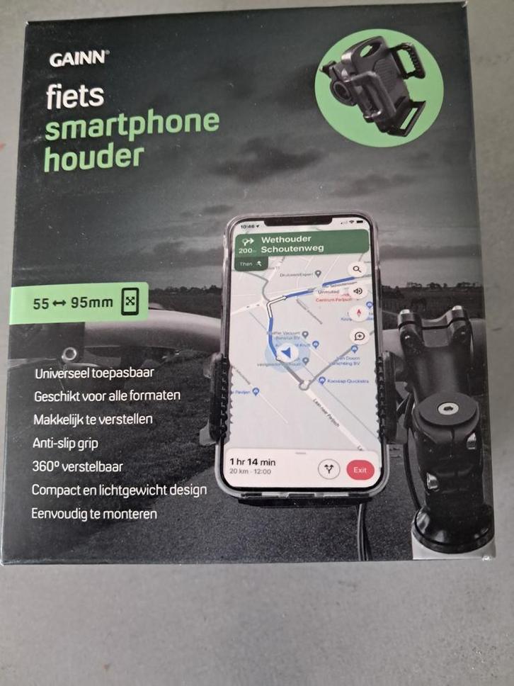 Nieuwe Fiets Smartphone Houder - Gainn, Fietsen en Brommers, Fietsaccessoires | Fietsverlichting, Nieuw, Waterbestendig, Ophalen of Verzenden