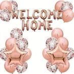 Welcome Home ballonnen set XL rose goud, Versiering, Nieuw, Ophalen of Verzenden, Info@sweet-one.nl
