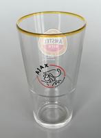 Amstel Bier Ajax glas met goudrand, Ophalen of Verzenden, Zo goed als nieuw, Ajax, Overige typen