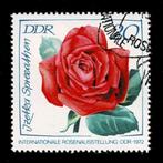 postzegel 1453 DDR roos Teehybride, Ophalen of Verzenden, DDR, Gestempeld