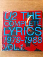 U2, the complete lyrics., Boeken, Kunst en Cultuur | Fotografie en Design, Nieuw, Fotografen, Ophalen of Verzenden