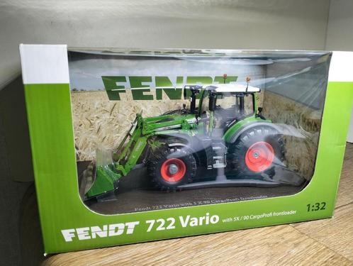 Te koop UH Fendt 722 Vario met Cargo 5X/90 Voorlader.(L), Hobby en Vrije tijd, Modelauto's | 1:32, Zo goed als nieuw, Tractor of Landbouw