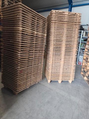 91 Geperste Pallets 80x60cm - Goede Staat beschikbaar voor biedingen