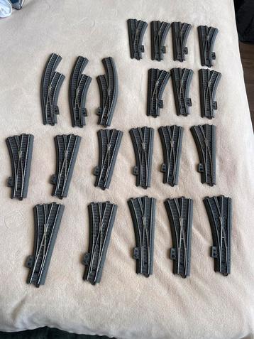 Märklin c-rail wissels 24611-24612-24671-24672 beschikbaar voor biedingen