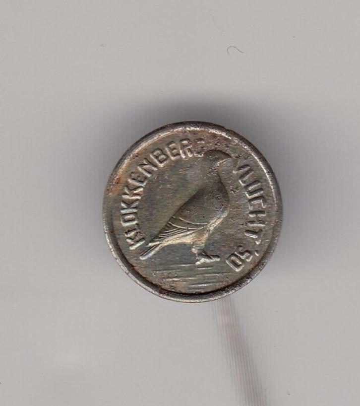 Duif Klokkenberg Vlucht 1950 speldje, Verzamelen, Speldjes, Pins en Buttons, Gebruikt, Speldje of Pin, Overige onderwerpen, Ophalen of Verzenden