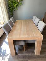 Tafel met 6 stoelen., Ophalen of Verzenden, Zo goed als nieuw, 4 tot 6 stoelen