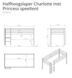 Kinderbed, Kinderen en Baby's, Kinderkamer | Bedden, Ophalen, Zo goed als nieuw, 180 cm of meer, 85 tot 100 cm