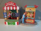 Zeldzaam Lemax 2008 Kermis Lucky numbers - Kissing Booth, Ophalen of Verzenden