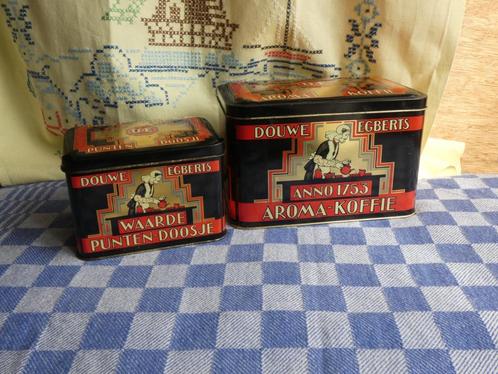 blikken Douwe Egberts/ koffieblik/ spaarpunten blik, Verzamelen, Blikken, Gebruikt, Koffie, Douwe Egberts, Ophalen of Verzenden