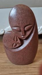 Shona Steen Sculptuur - Moeder en Kind gemaakt van serpetijn, Antiek en Kunst, Kunst | Beelden en Houtsnijwerken, Ophalen of Verzenden