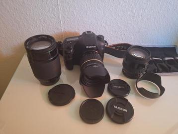 Sony A77ii complete set met 3 lenzen beschikbaar voor biedingen