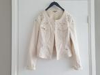 Wit jasje van kocca met stretch mooie stuiting en bling maa, Maat 38/40 (M), Wit, Kocca, Ophalen of Verzenden