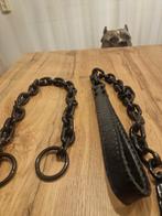 Handmade stoere schakelhalsband voor de grotere hond, Dieren en Toebehoren, Ophalen of Verzenden, Zo goed als nieuw