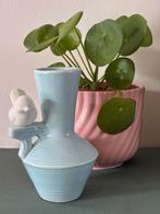 Schattig vaasje met vogeltje, Huis en Inrichting, Woonaccessoires | Vazen, Overige kleuren, Aardewerk of Porselein, Ophalen of Verzenden